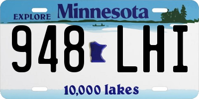 MN license plate 948LHI