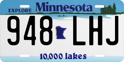 MN license plate 948LHJ