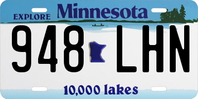 MN license plate 948LHN