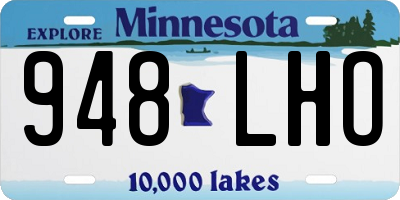 MN license plate 948LHO