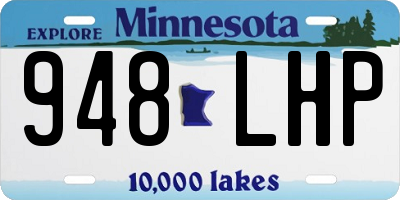 MN license plate 948LHP