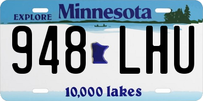 MN license plate 948LHU