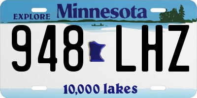 MN license plate 948LHZ