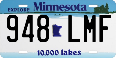 MN license plate 948LMF