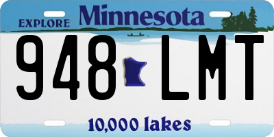 MN license plate 948LMT