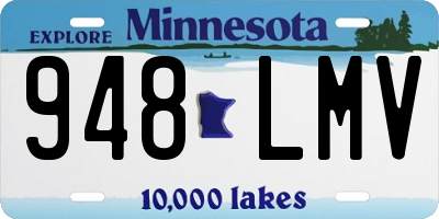 MN license plate 948LMV