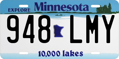 MN license plate 948LMY