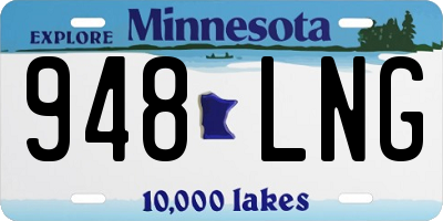 MN license plate 948LNG