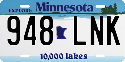 MN license plate 948LNK