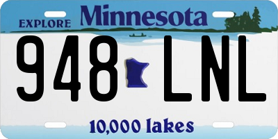 MN license plate 948LNL