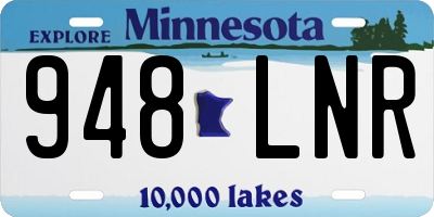 MN license plate 948LNR