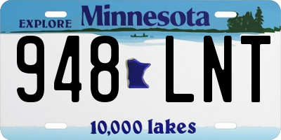MN license plate 948LNT