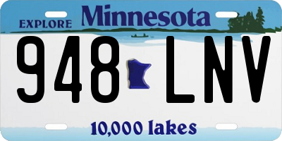MN license plate 948LNV
