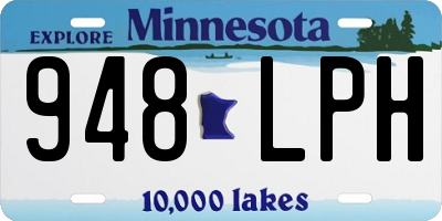 MN license plate 948LPH