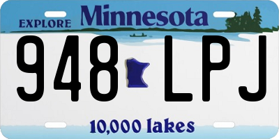 MN license plate 948LPJ