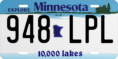 MN license plate 948LPL