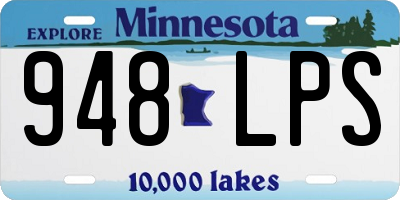 MN license plate 948LPS