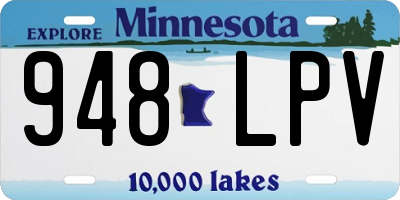 MN license plate 948LPV