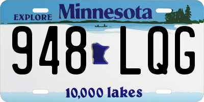 MN license plate 948LQG