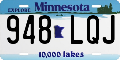 MN license plate 948LQJ