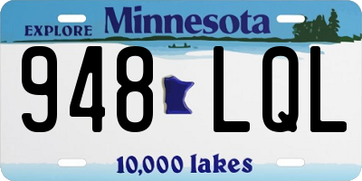 MN license plate 948LQL