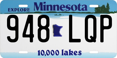 MN license plate 948LQP