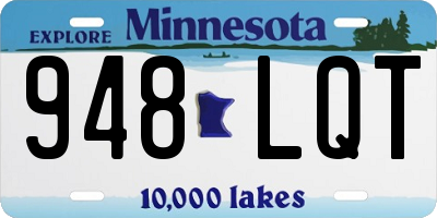 MN license plate 948LQT