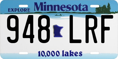 MN license plate 948LRF