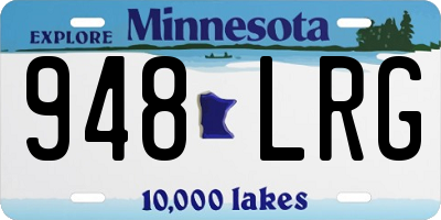 MN license plate 948LRG