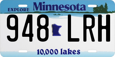 MN license plate 948LRH
