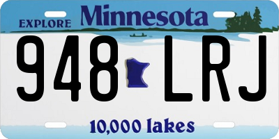 MN license plate 948LRJ
