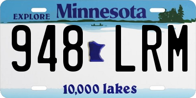 MN license plate 948LRM