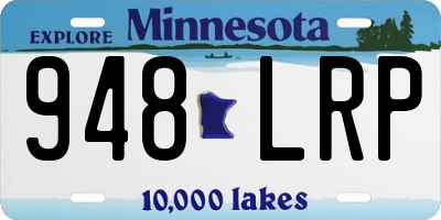 MN license plate 948LRP