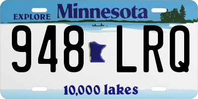 MN license plate 948LRQ