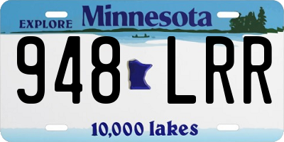 MN license plate 948LRR
