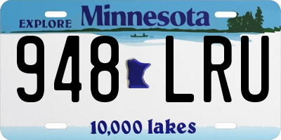 MN license plate 948LRU