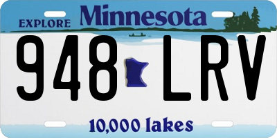 MN license plate 948LRV