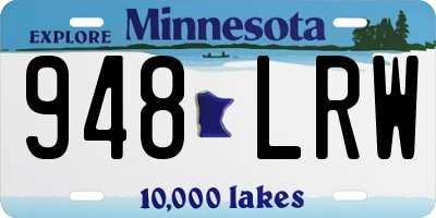 MN license plate 948LRW