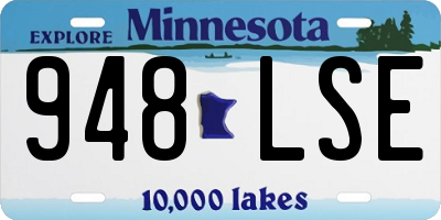 MN license plate 948LSE