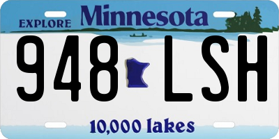 MN license plate 948LSH