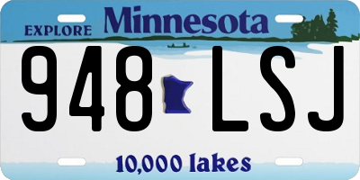 MN license plate 948LSJ