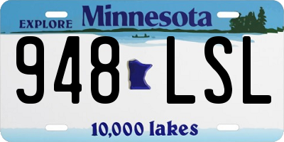 MN license plate 948LSL