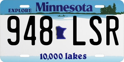 MN license plate 948LSR