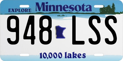 MN license plate 948LSS