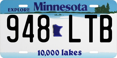 MN license plate 948LTB