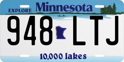 MN license plate 948LTJ
