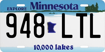 MN license plate 948LTL