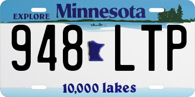 MN license plate 948LTP