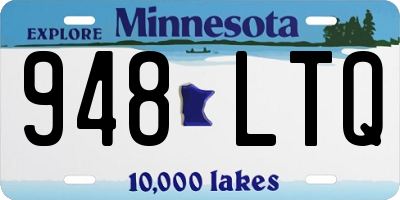 MN license plate 948LTQ