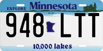 MN license plate 948LTT